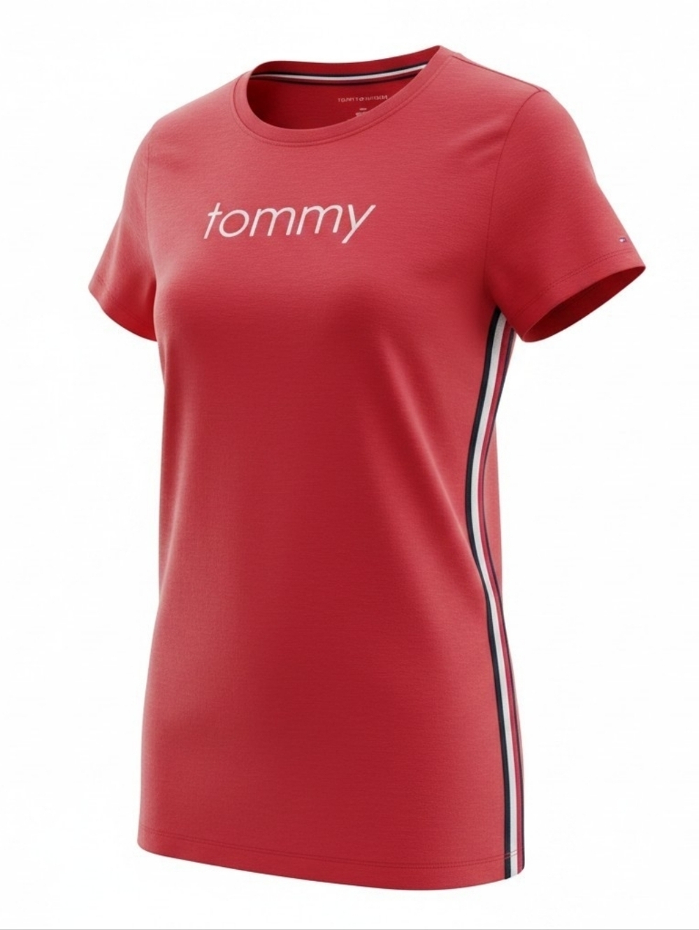 Tommy Hilfiger Red Logo Short Sleeve Tee